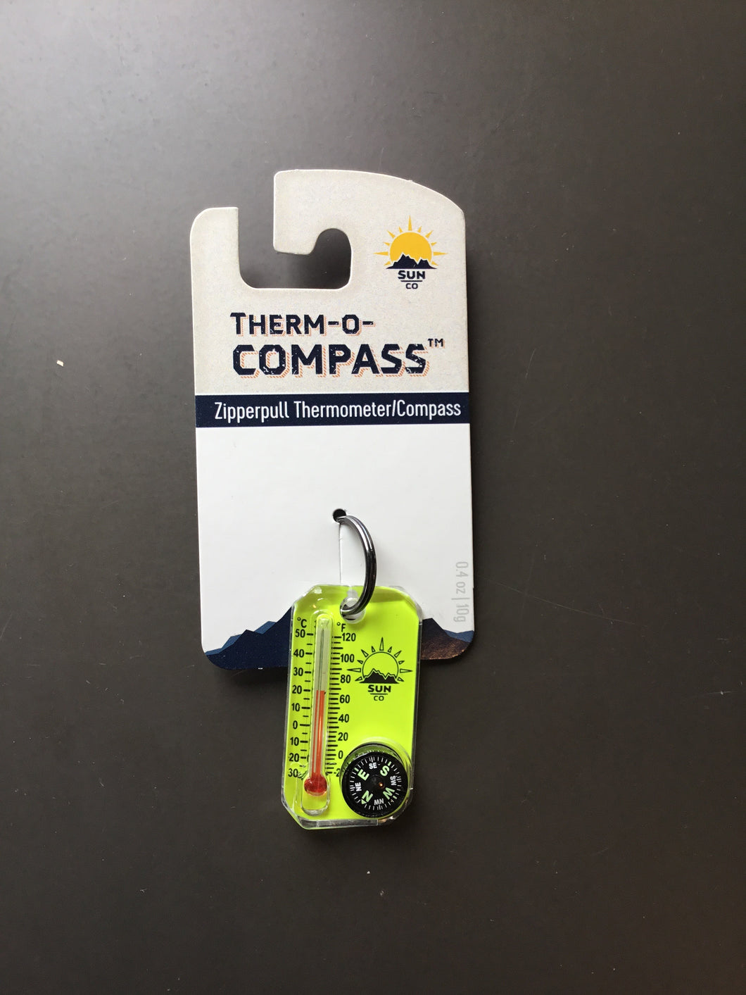 Therm-o compass zipper pull