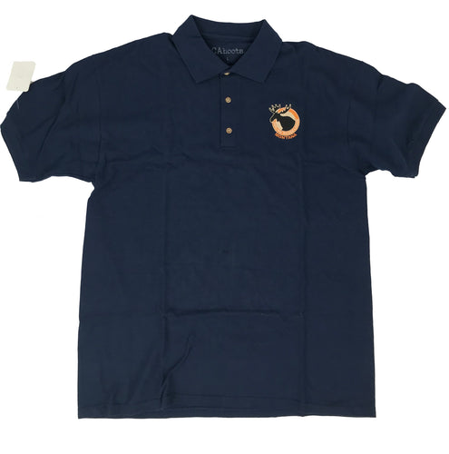 Short Sleeve Golf Shirt Navy Blue, Featherlite